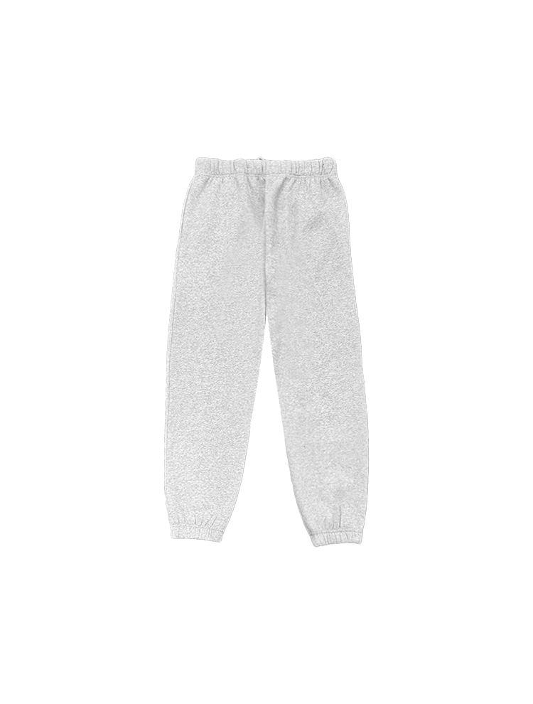 Engros varm bomullsfleece 350GSM tunge daglige gateklær rette joggebukser