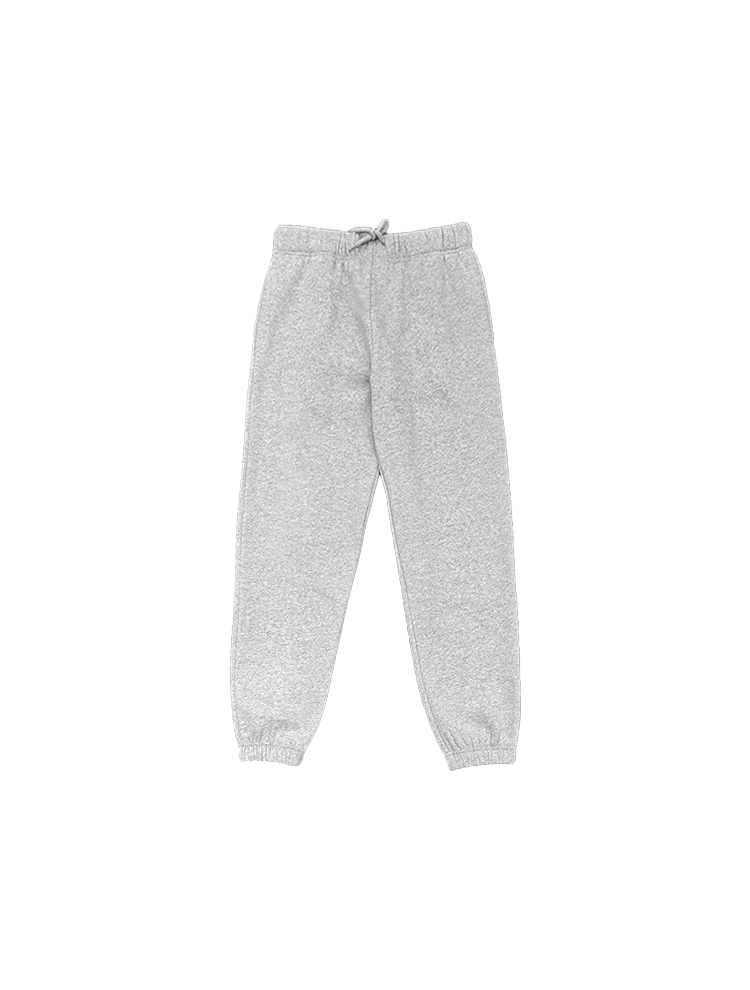 Engros varm bomullsfleece 350GSM tunge daglige gateklær rette joggebukser