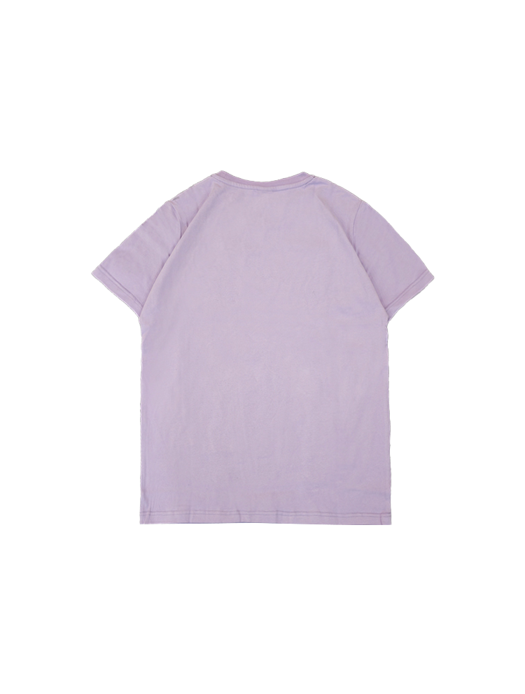 T-skjorte med rund hals og flerfarget design