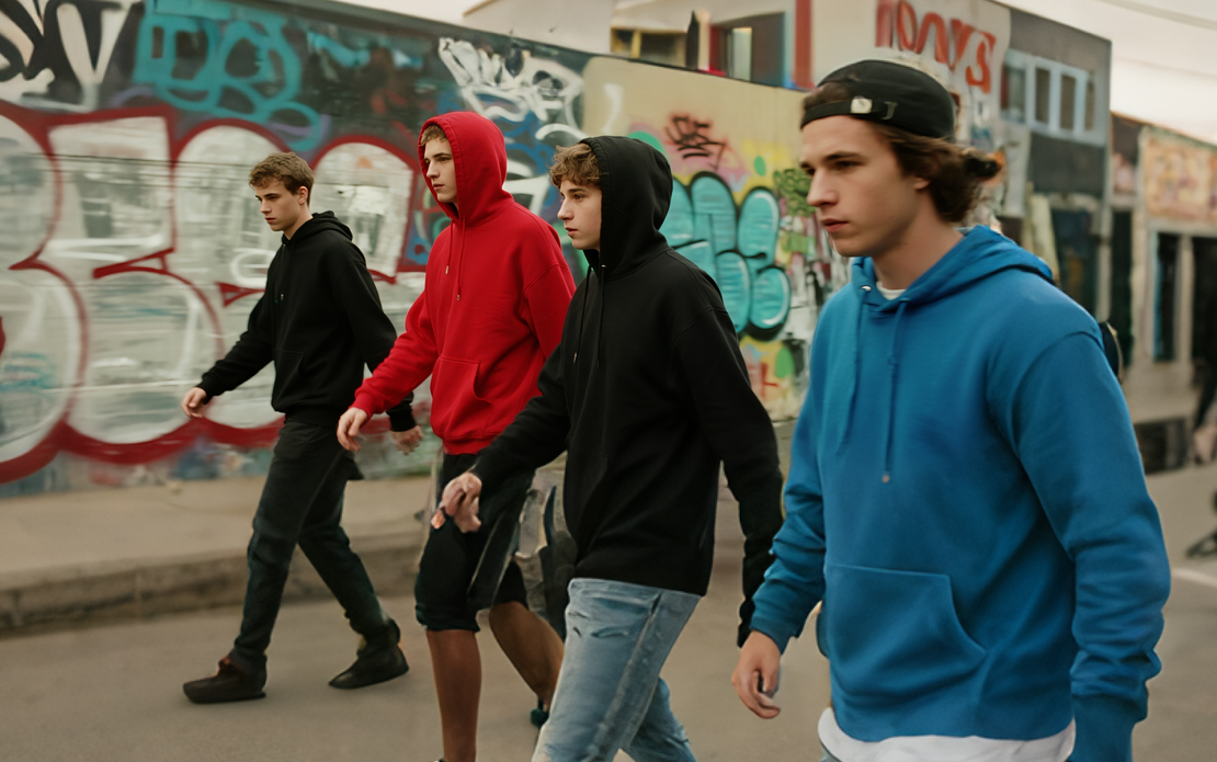 Høykvalitets spesialtilpasset hettegenser