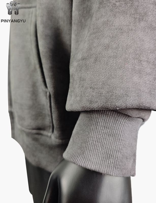 acidwash-stoff og broderilogo tilpasset