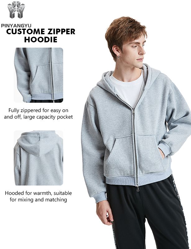 Ny tilpasset h&oslash;ykvalitets broderi Blank tungvekts overdimensjonert 400 Gsm French Terry Cotton Fleece Milj&oslash;vennlig hettegenser for menn