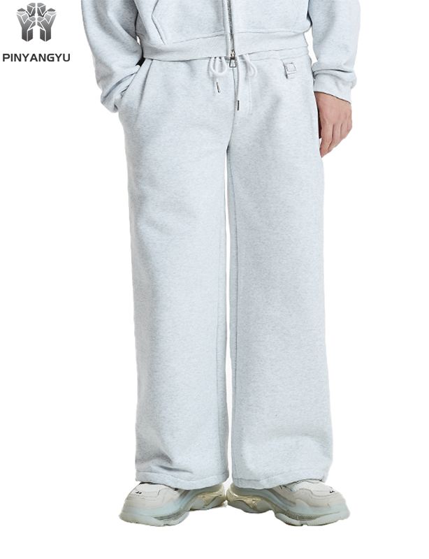 Joggebukser for menn med tilpasset logo Sportsbukser for menn joggebukser H&oslash;y kvalitet 100 % BOMULL Joggebukser