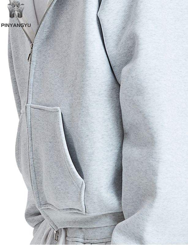 Ny tilpasset h&oslash;ykvalitets broderi Blank tungvekts overdimensjonert 400 Gsm French Terry Cotton Fleece Milj&oslash;vennlig hettegenser for menn