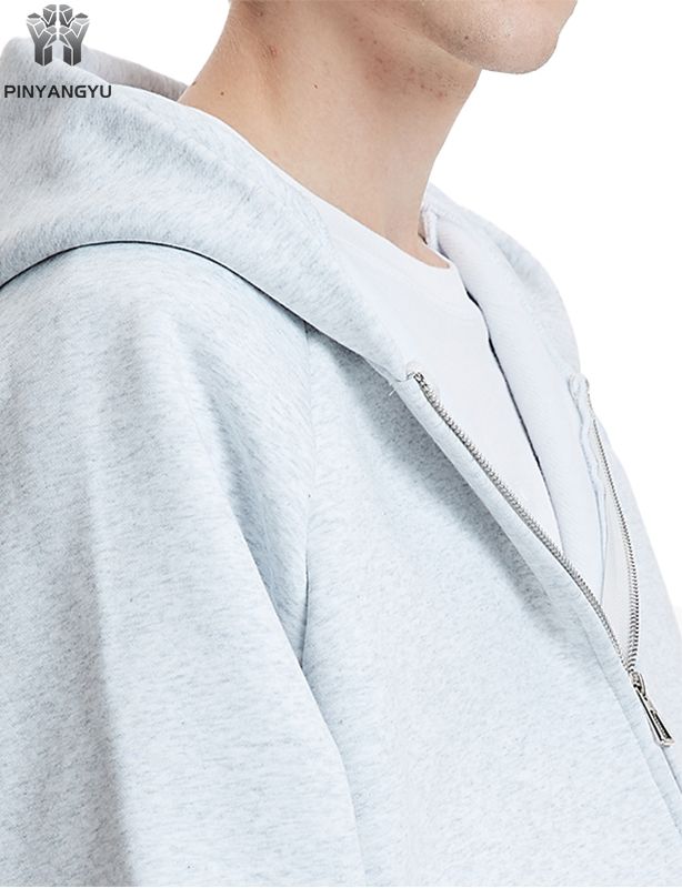 Ny tilpasset h&oslash;ykvalitets broderi Blank tungvekts overdimensjonert 400 Gsm French Terry Cotton Fleece Milj&oslash;vennlig hettegenser for menn
