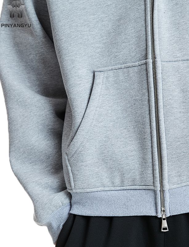 Ny tilpasset h&oslash;ykvalitets broderi Blank tungvekts overdimensjonert 400 Gsm French Terry Cotton Fleece Milj&oslash;vennlig hettegenser for menn