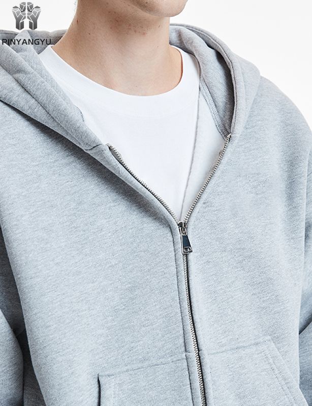 Ny tilpasset h&oslash;ykvalitets broderi Blank tungvekts overdimensjonert 400 Gsm French Terry Cotton Fleece Milj&oslash;vennlig hettegenser for menn