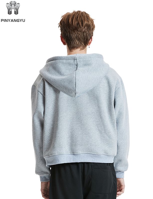 Ny tilpasset h&oslash;ykvalitets broderi Blank tungvekts overdimensjonert 400 Gsm French Terry Cotton Fleece Milj&oslash;vennlig hettegenser for menn