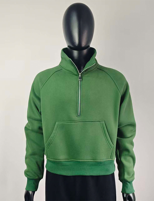 Broderi silketrykk solid 100 % bomull Overdimensjonert rund hals Engros tilpasset logo brodert genser for menn