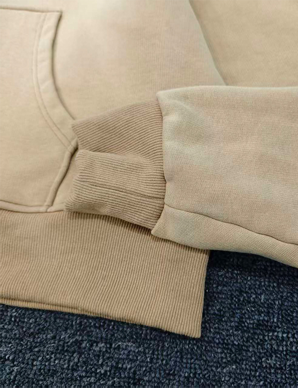 Egendefinert logo fleecebroderi Vanlig bomull for dobbel glidel&aring;s-hettegenser for menn H&oslash;st Oversized hettegensere med glidel&aring;s