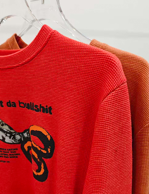 Produsent Custom Flame Brodert Pattern Pullover Sweatshirt Heavy 500 Gsm 100% Organic Coton Oversized Autumn Men