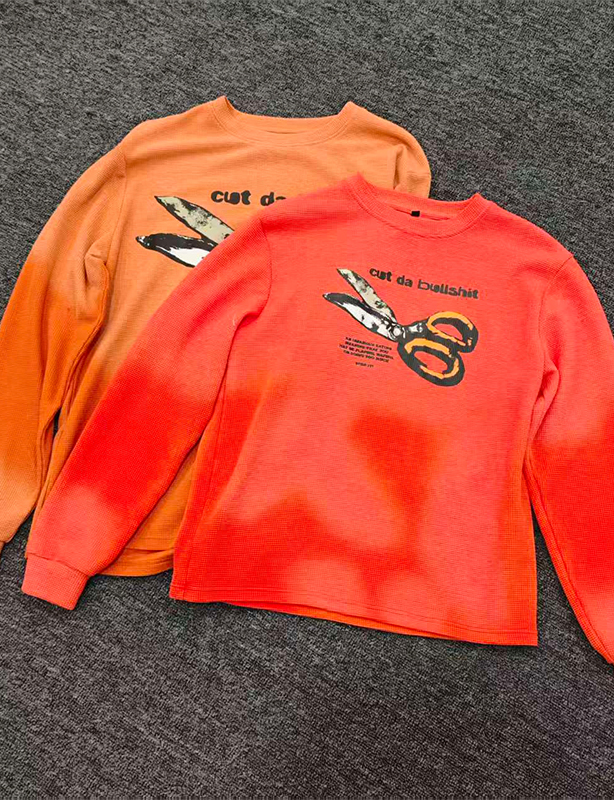 Produsent Custom Flame Brodert Pattern Pullover Sweatshirt Heavy 500 Gsm 100% Organic Coton Oversized Autumn Men