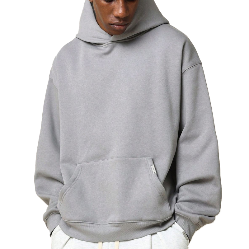 OEM Klassisk hettegenser for menn &ndash; Uformell hettegenser i myk fleece