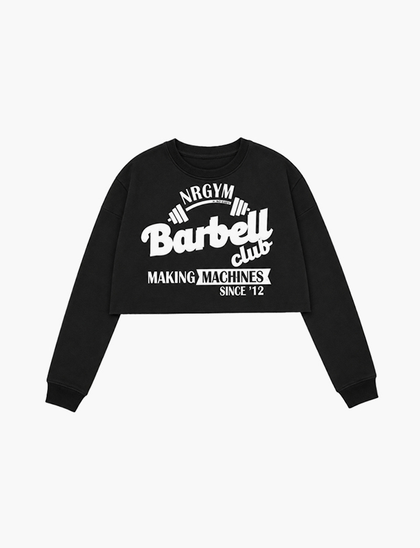 Besk&aring;rne tilpassede gensere med rund hals &ndash; Trendy langermet design med h&oslash;y fald i premium ren bomull, perfekt for lagdeling eller frittst&aring;ende Streetwear-stil